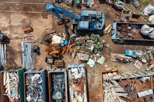 Sustainable demolition site with insulation recycling by The Junk Guys